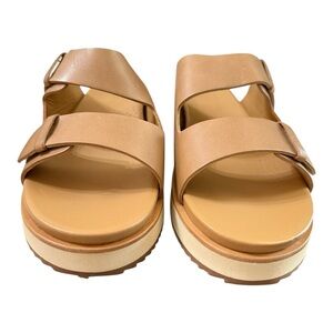 Nisolo Ella Go-To Platform Slide Sandals – Size 10 (Almond)